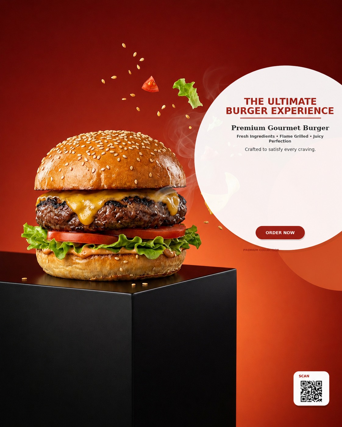 Premium Gourmet Burger — graphic design by Business Hunters