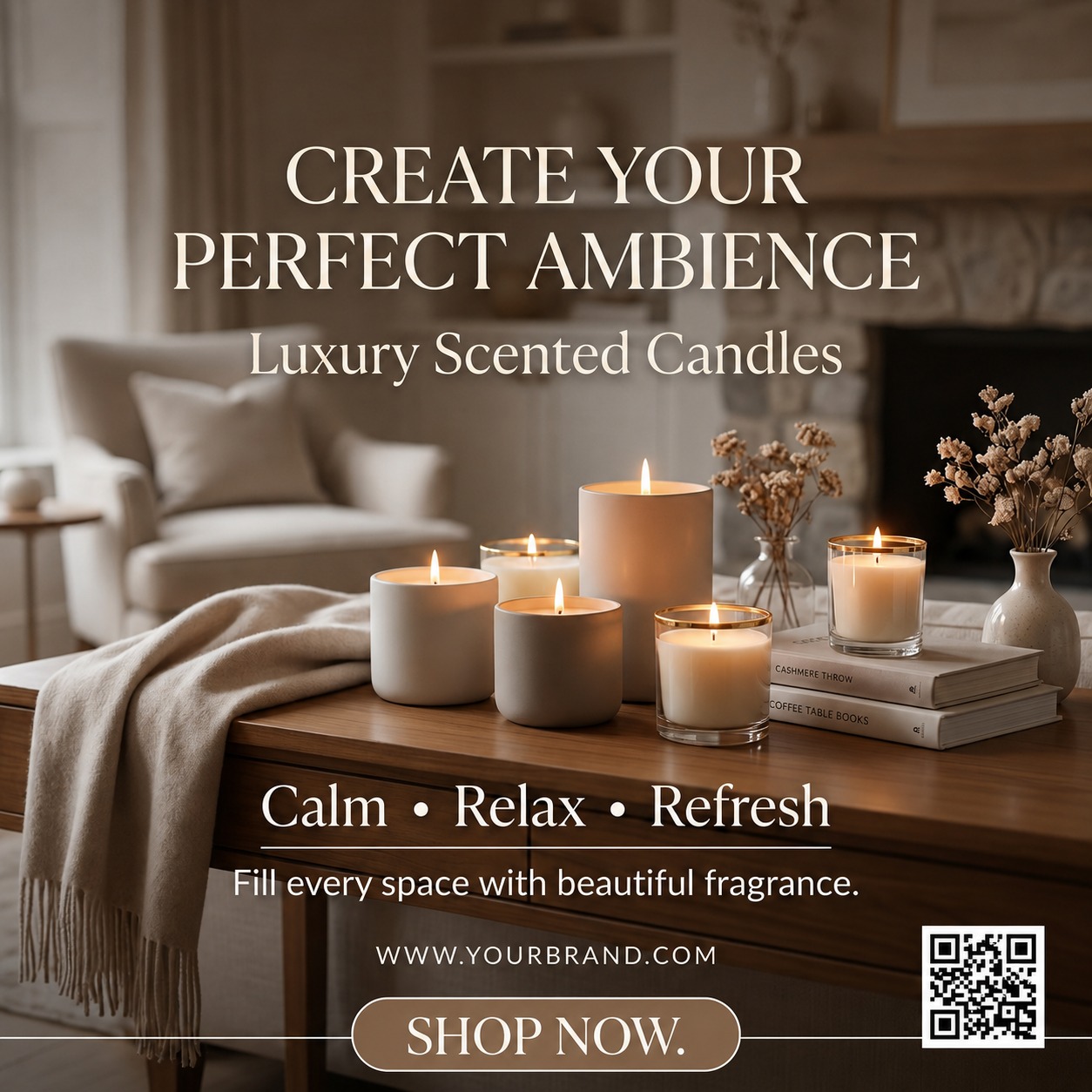 Luxury Scented Candles — graphic design by Business Hunters