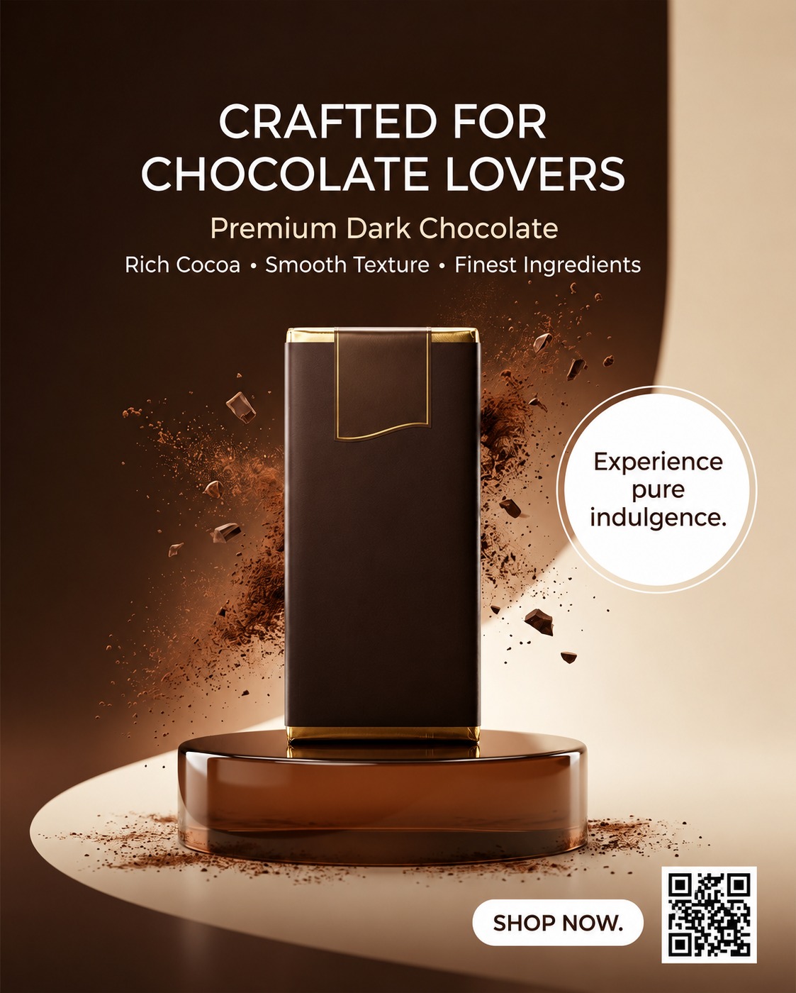 Crafted for Chocolate Lovers — graphic design by Business Hunters