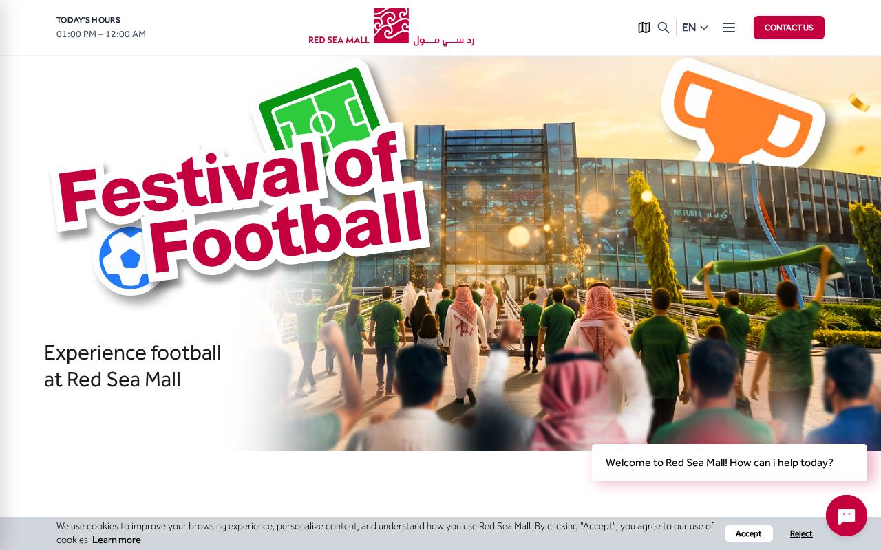 Red Sea Mall website built by Business Hunters